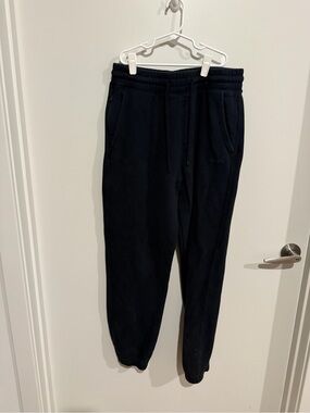Hollister Black Fleece Joggers with Drawstring Waist